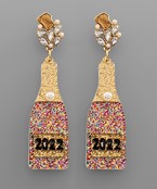  2022 Champagne Bottle Earrings