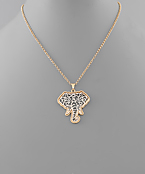  Filigree Elephant Necklace