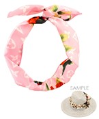  Floral Print Multi Fuction Hat Band