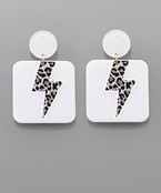  3D Print Leopard Lightning Earrings