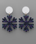 3D Print Snowflake Earrings