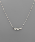  Metal Leaf Necklace