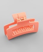  Rubber Coated Rectangle Hair Clip