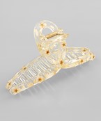  Pressed Flower Hair Claw