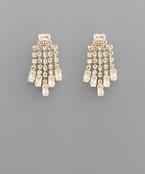  5 Crystal Row Earrings