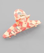  Checker Acrylic Hair Claw