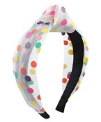  Color Dotted Mesh Headband