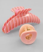  Stripe Pattern Acrylic Hair Claw