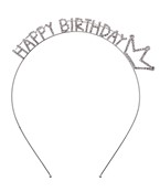  HAPPY BIRTHDAY Crown Headband