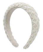  White Pearl Beaded Headband