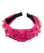  Jewel Stationed Knotted Headband