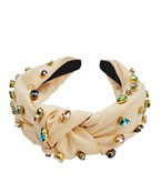  Multi Color Jewel Knotted Headband