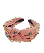  Multi Color Jewel Knotted Headband