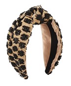  Floral Pattern Straw Headband