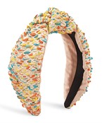  Multi Color Knotted Straw Headband