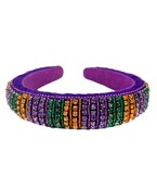  Mardi Gras Color Stripes Headband