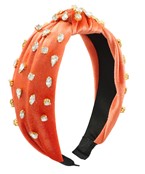  Jeweled Velvet Knotted Headband