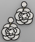  Seed Bead Flower Earrings
