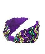  Mardi Gras Zigzag Headband
