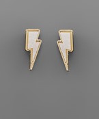  Druzy Lightning Earrings