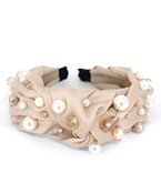  Pearl & Bead Stud Knot Headbands