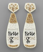  BRIDE SQUAD Champagne Earrings