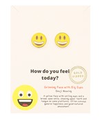  Emoji Grinning Face Studs