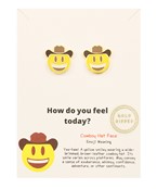  Emoji Cowboy Hat Face Studs