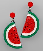  Acrylic Watermelon Earrings