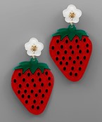  Strawberry & Flower Earrings