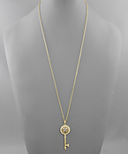  Crystal Key Necklace