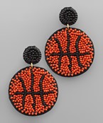  Basketball Bead Earrings