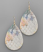  Animal Print Teardrop Earrings