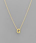  Gold Dipped Initial Necklace