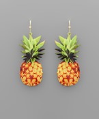  Pineapple Print Earrings