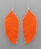  Leather Feather Earrings