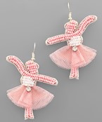  Ballerina Bead Earrings