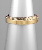  Snake & Bar Wrap Bracelet