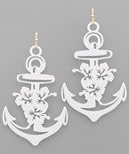  Flower Anker Filigree Earrings