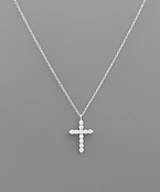  CZ Cross Necklace