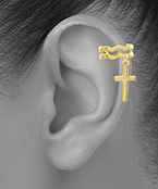  Cross Dangle Ear Cuff