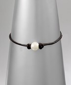  Pearl and Cord Bracelet