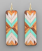  Arrow Pattern Leather Earrings