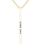  GAME DAY Engraved Bar Necklace