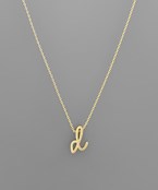  Lowercase Initial Necklace