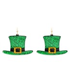  St. Patrick Pot Hat Earrings