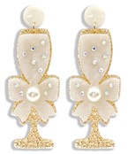  Acrylic Champagne Glass Earrings