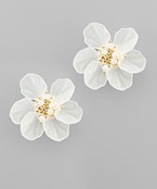  Matte Acrylic Flower Earrings