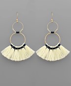  Ring & Tassel Earrings