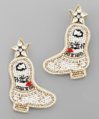  GETTIN` HITCHED Boots Earrings